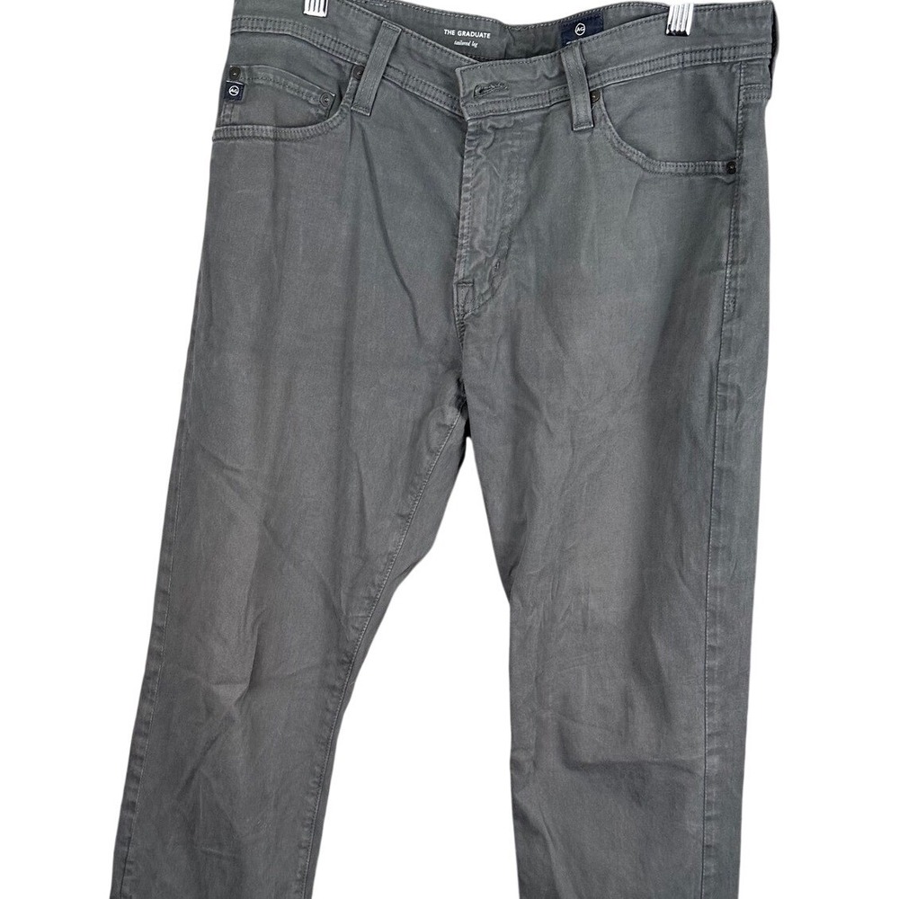 AG Adriano Goldschmied The Graduate Tailored Leg Grey Pants 33x32 1174SUD-SHR